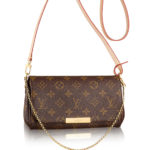 Authentic Louis Vuitton Favorite MM Monogram Canvas Cluth Bag Handbag